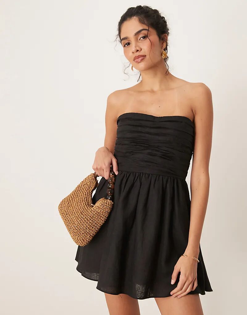 Платье-мини из льна VRG GRL Saint Malo, черное
Платье-мини из льна VRG GRL Saint Malo, черное