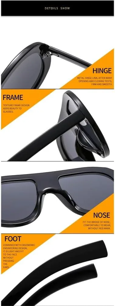 Популярные модные солнцезащитные очки-пилот для женщин, ретро, двухцветные, мужские панк-очки, градиентные, с защитой от УФ-излучения UV400 SKFGNX, Black Tea Gray
Популярные модные солнцезащитные очки-пилот для женщин, ретро, двухцветные, мужские панк-очки, градиентные, с защитой от УФ-излучения UV400 SKFGNX, Black Tea Gray