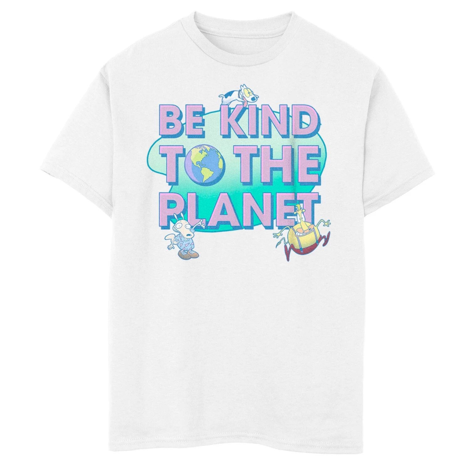 Футболка с рисунком «Новая жизнь Никелодеона Роко» для мальчиков 8–20 лет «Будь добр к планете Земля» Licensed Character
Футболка с рисунком «Новая жизнь Никелодеона Роко» для мальчиков 8–20 лет «Будь добр к планете Земля» Licensed Character