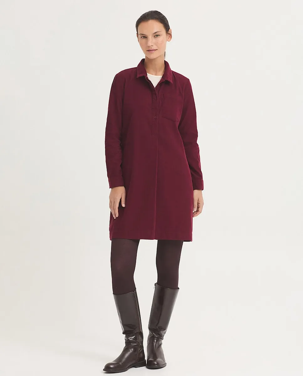 Короткое платье в стиле рубашки с карманом Nice Things, бордовый
Короткое платье в стиле рубашки с карманом Nice Things, бордовый