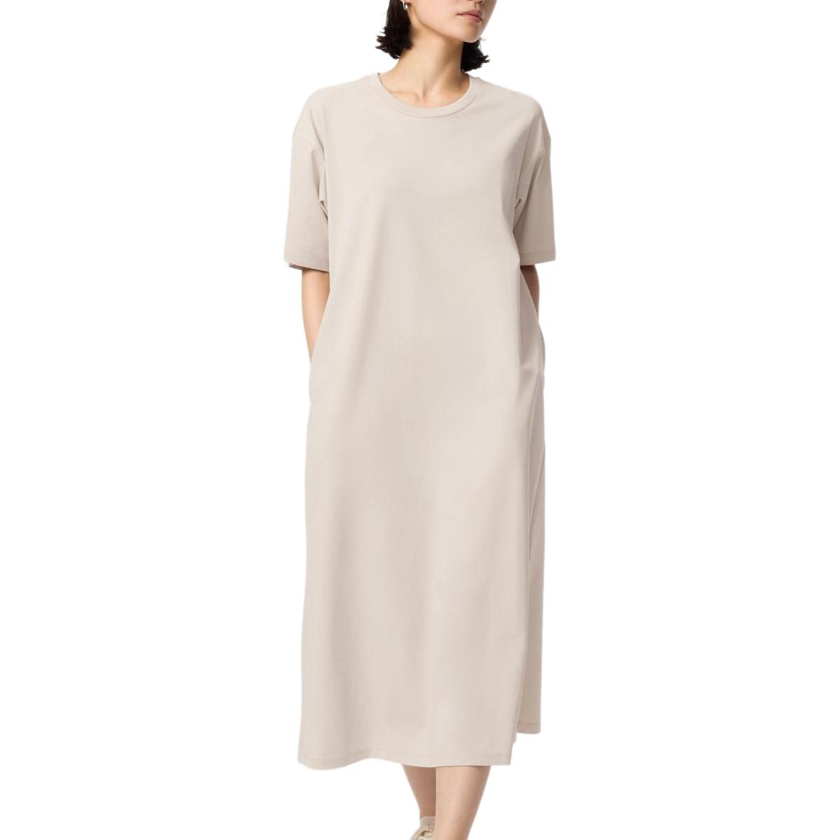 UNIQLO Женские платья с коротким рукавом светло-бежевый
UNIQLO Женские платья с коротким рукавом светло-бежевый