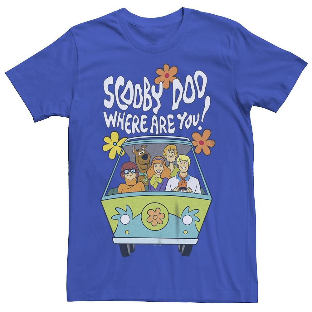 Мужская футболка с рисунком Scooby-Doo Where Are You Road Trip Licensed Character, цвет Royal 
Мужская футболка с рисунком Scooby-Doo Where Are You Road Trip Licensed Character, цвет Royal