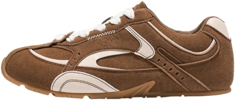 Мужские ретро кроссовки с легкой подошвой - повседневные удобные спортивные туфли с плоской подошвой и нескользящей стойкой к износу подошвой Hoalox, коричневый
Мужские ретро кроссовки с легкой подошвой - повседневные удобные спортивные туфли с плоской подошвой и нескользящей стойкой к износу подошвой Hoalox, коричневый