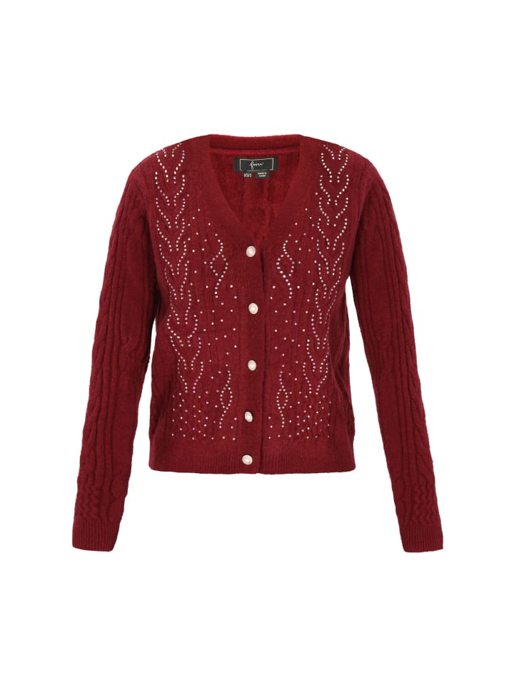 Faina Женский кардиган бордового цвета
Faina Женский кардиган бордового цвета