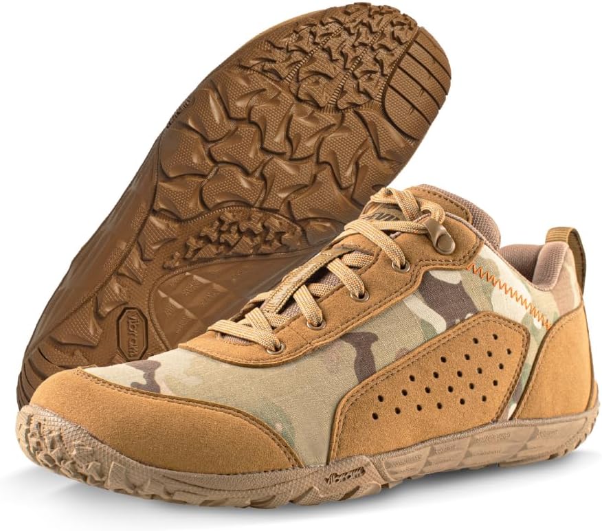 Мужские кроссовки Belleville Mini-Mil Barefoot Shoes - дышащие кроссовки с нулевым перепадом высоты подошвы, амортизирующей промежуточной подошвой и гибкой нескользящей внешней подошвой, мультиколор
Мужские кроссовки Belleville Mini-Mil Barefoot Shoes - дышащие кроссовки с нулевым перепадом высоты подошвы, амортизирующей промежуточной подошвой и гибкой нескользящей внешней подошвой, мультиколор