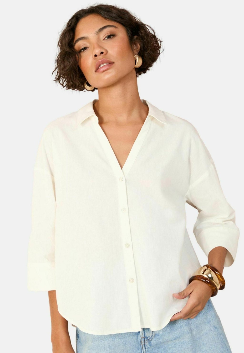 Блузка на пуговицах PETITE FIT Friends Like These, белый
Блузка на пуговицах PETITE FIT Friends Like These, белый