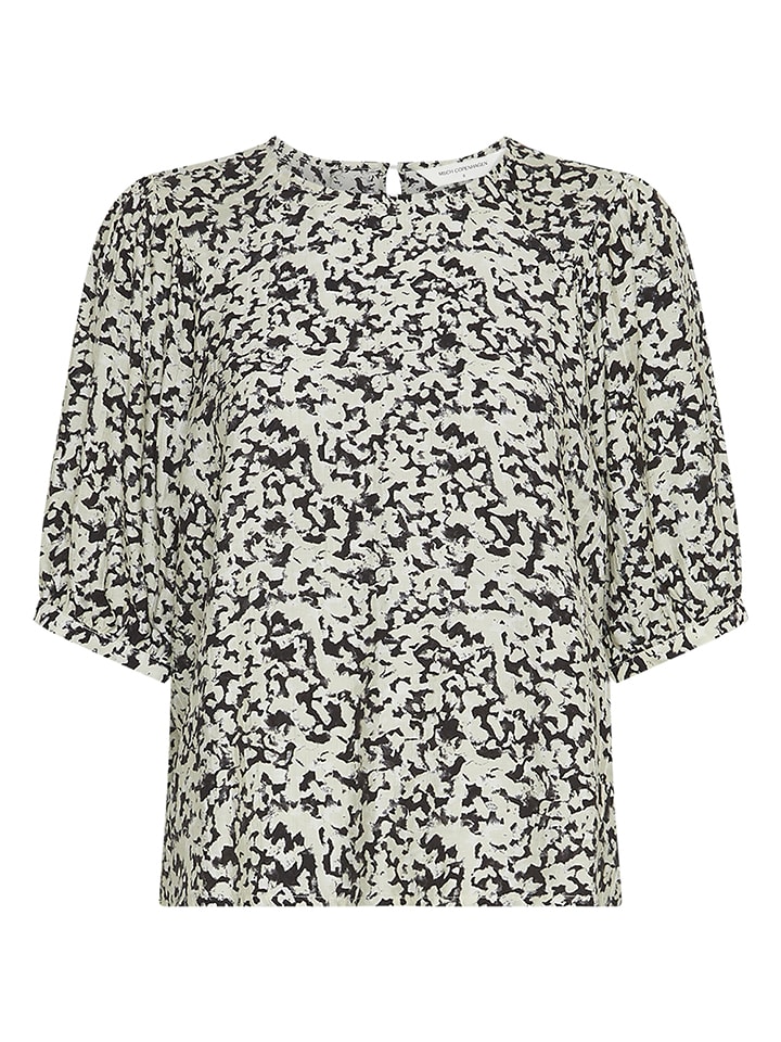 Блузка MOSS COPENHAGEN, кремовый/черный 
Блузка MOSS COPENHAGEN, кремовый/черный