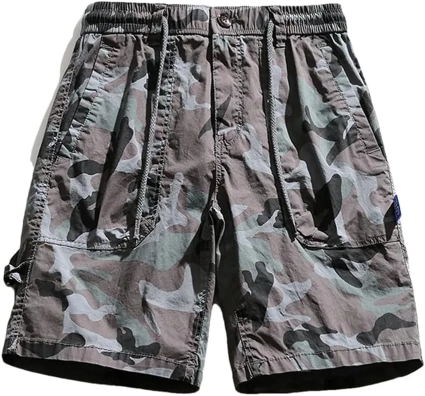 Мужские камуфляжные карго-шорты Casual Tactical OWEIEYEU
Мужские камуфляжные карго-шорты Casual Tactical OWEIEYEU