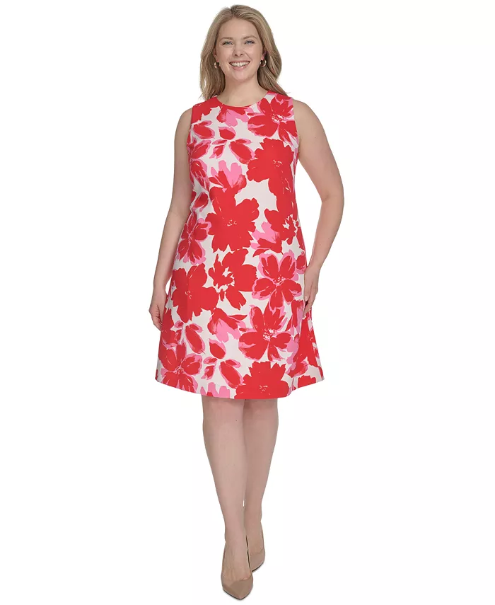 Платье-трапеция без рукавов с цветочным принтом больших размеров Jessica Howard, красный
Платье-трапеция без рукавов с цветочным принтом больших размеров Jessica Howard, красный