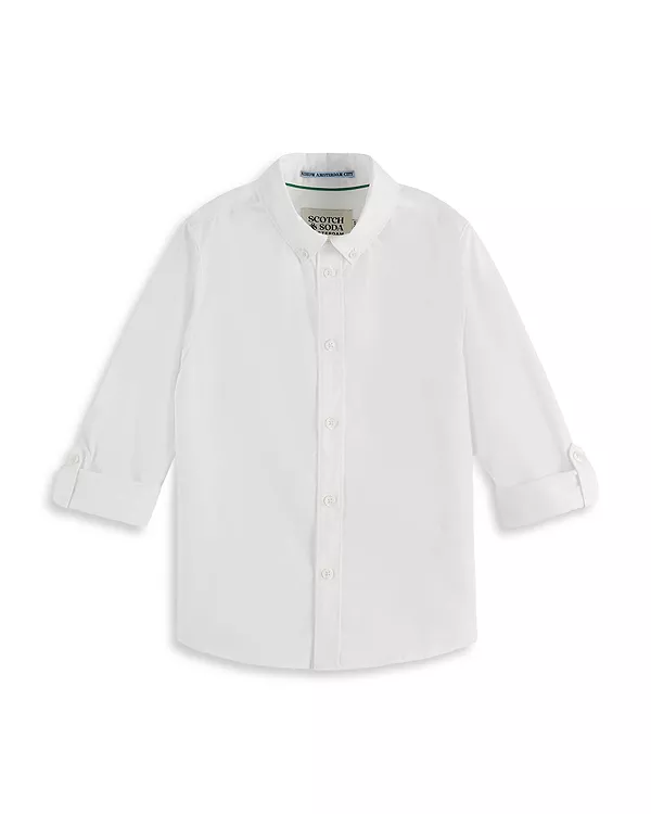 Иногда мальчишеская рубашка с длинными рукавами из ткани добби - для малышей и для взрослых. Scotch & Soda, белый
Иногда мальчишеская рубашка с длинными рукавами из ткани добби - для малышей и для взрослых. Scotch & Soda, белый