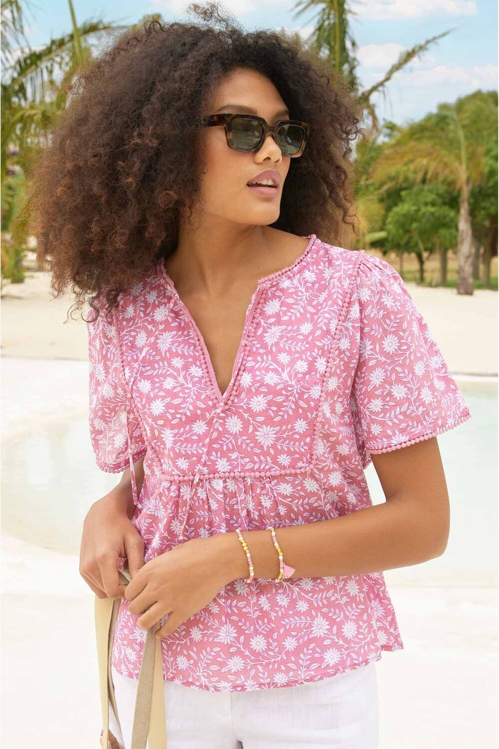 Блузка из 100% хлопка кежия Aspiga, розовый
Блузка из 100% хлопка кежия Aspiga, розовый