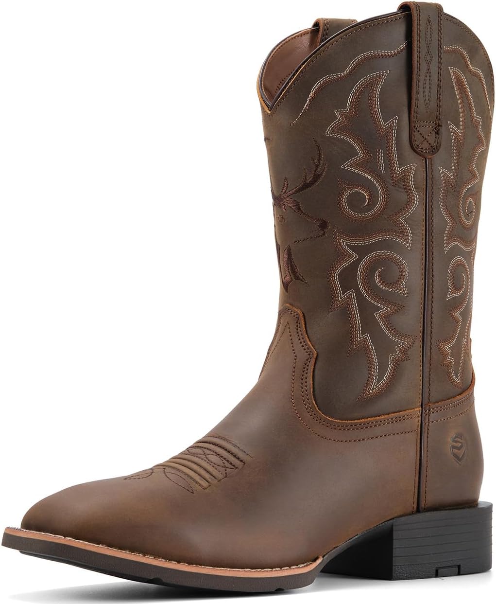 Мужские ковбойские сапоги SUREWAY - Вестерн с квадратным носком, маслостойкие и противоскользящие, прочные модные классические сапоги с 25 см голенищем на кожаной основе, коричневый
Мужские ковбойские сапоги SUREWAY - Вестерн с квадратным носком, маслостойкие и противоскользящие, прочные модные классические сапоги с 25 см голенищем на кожаной основе, коричневый