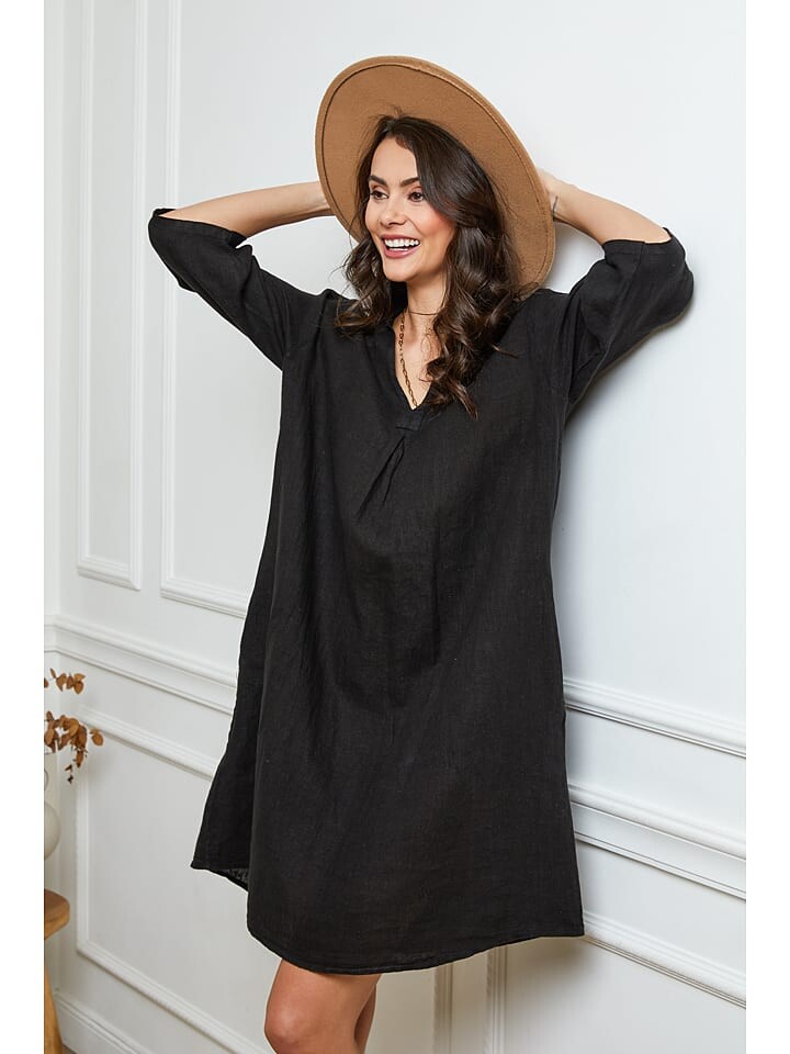 Длинное платье La Compagnie Du Lin Leinen, черный
Длинное платье La Compagnie Du Lin Leinen, черный