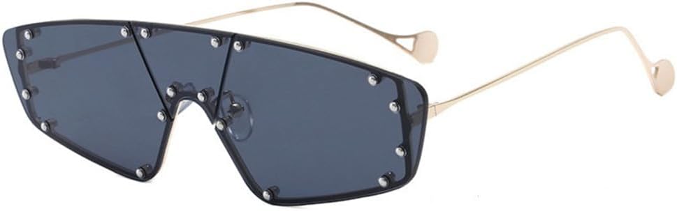 Женские солнцезащитные очки в стиле стимпанк с плоской верхней частью, мужские ретро-очки с заклепками, солнцезащитные очки-маски с защитой от УФ-излучения UV400 Generic, Deep Gray
Женские солнцезащитные очки в стиле стимпанк с плоской верхней частью, мужские ретро-очки с заклепками, солнцезащитные очки-маски с защитой от УФ-излучения UV400 Generic, Deep Gray