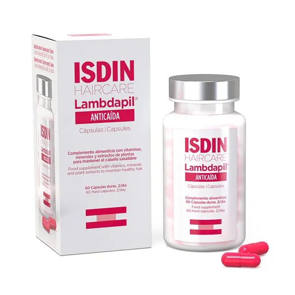 Добавка от выпадения волос Lambdapil Anticaída Cápsulas Isdin, 60 UD
Добавка от выпадения волос Lambdapil Anticaída Cápsulas Isdin, 60 UD