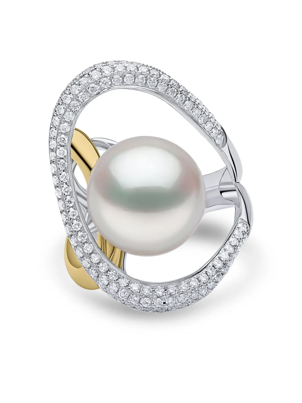Кольцо из 18-каратного белого золота с жемчугом герцогини и бриллиантами Yoko London, серебяный
Кольцо из 18-каратного белого золота с жемчугом герцогини и бриллиантами Yoko London, серебяный