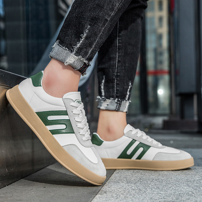 Кеды мужские, обувь для скейтбординга низкая Tomay, белый/зеленый
Кеды мужские, обувь для скейтбординга низкая Tomay, белый/зеленый