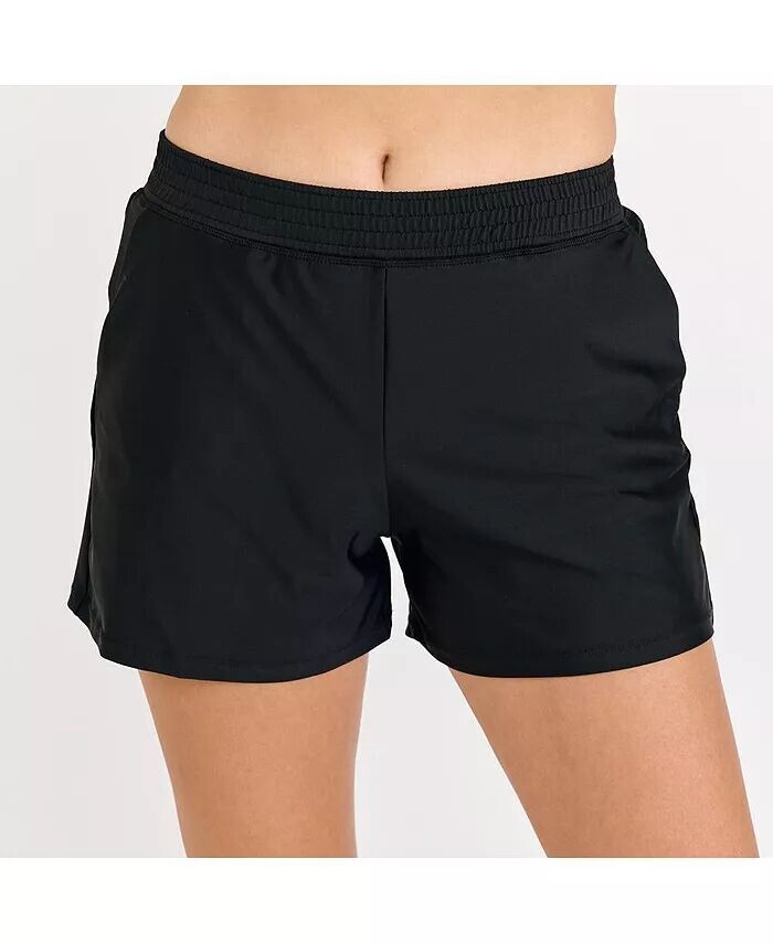 Женские шорты для плавания классического кроя с трусиками Calypsa, черный 
Женские шорты для плавания классического кроя с трусиками Calypsa, черный