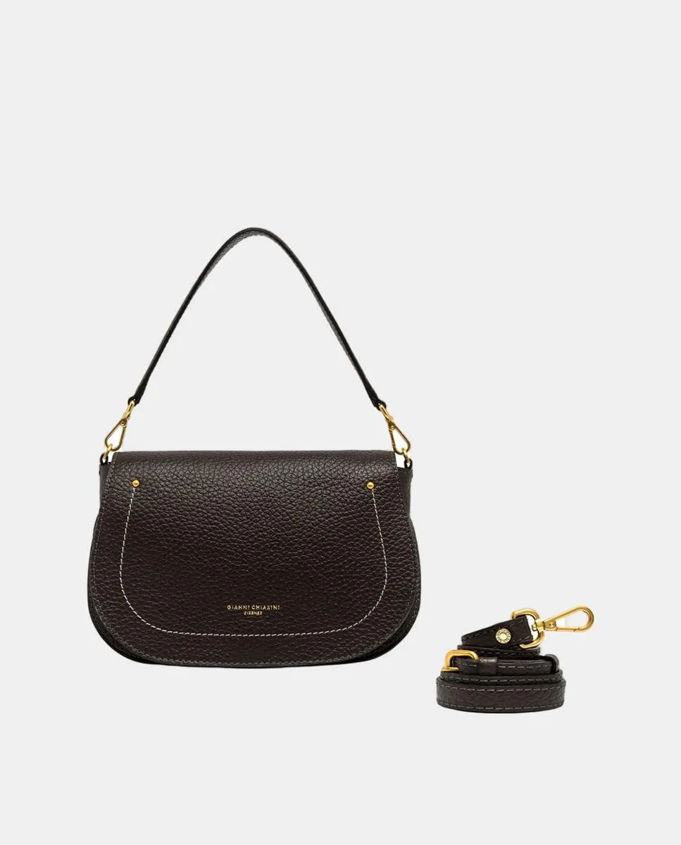 Сумка через плечо модели Olga из кожи со съемной ручкой и ремнем Gianni Chiarini, бордовый 
Сумка через плечо модели Olga из кожи со съемной ручкой и ремнем Gianni Chiarini, бордовый