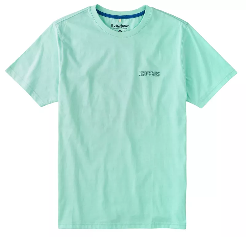 Мужская футболка с коротким рукавом chubbies, мятно-зеленый 
Мужская футболка с коротким рукавом chubbies, мятно-зеленый