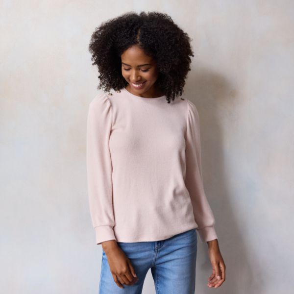 Женский топ с высокими манжетами Lc Lauren Conrad, цвет peach whipe
Женский топ с высокими манжетами Lc Lauren Conrad, цвет peach whipe