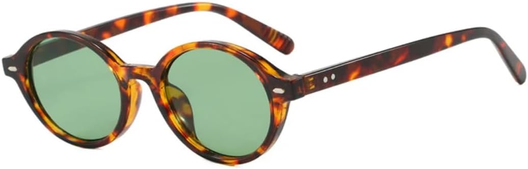 Ретро маленькие овальные женские солнцезащитные очки, модные конфетные оттенки, защита от УФ-излучения UV400, мужские трендовые очки с заклепками, панк-стиль VVTWSSW, Leopard Green
Ретро маленькие овальные женские солнцезащитные очки, модные конфетные оттенки, защита от УФ-излучения UV400, мужские трендовые очки с заклепками, панк-стиль VVTWSSW, Leopard Green