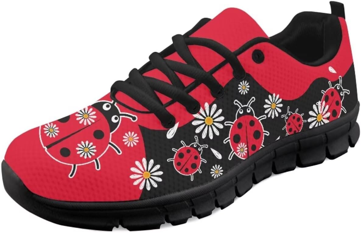 Мужские и женские кроссовки для бега по дороге, тенниса, ходьбы, с шнуровкой, для тренировок, спорта и походов, легкие Getelinseng, Ladybug Floral
Мужские и женские кроссовки для бега по дороге, тенниса, ходьбы, с шнуровкой, для тренировок, спорта и походов, легкие Getelinseng, Ladybug Floral
