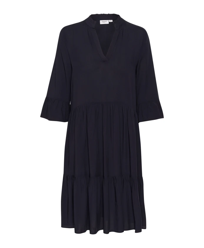 Синее глубокое однотонное платье с воланом Saint Tropez, синий
Синее глубокое однотонное платье с воланом Saint Tropez, синий