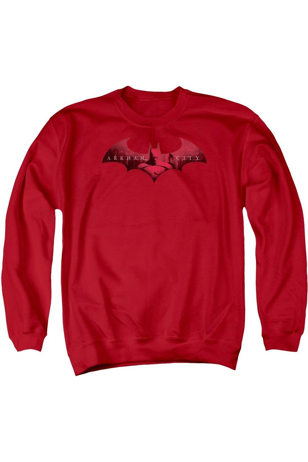 Толстовка Batman Arkham City In The City для взрослых с круглым вырезом Gildan, красный
Толстовка Batman Arkham City In The City для взрослых с круглым вырезом Gildan, красный