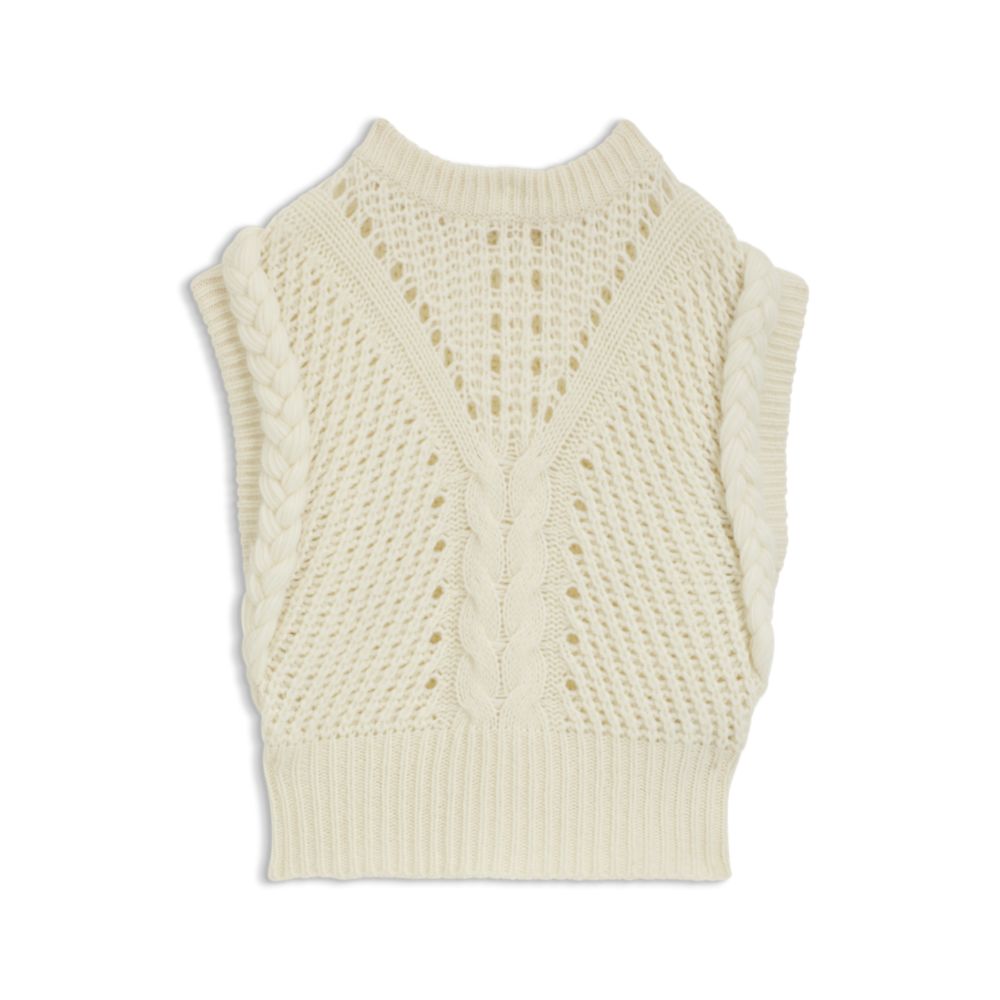 Свободный топ без рукавов из структурированной итальянской пряжи BOSS, белый
Свободный топ без рукавов из структурированной итальянской пряжи BOSS, белый