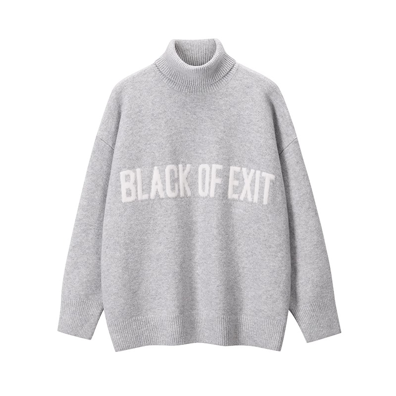 Свитер Unisex BLACK OF EXIT, светло-серый
Свитер Unisex BLACK OF EXIT, светло-серый