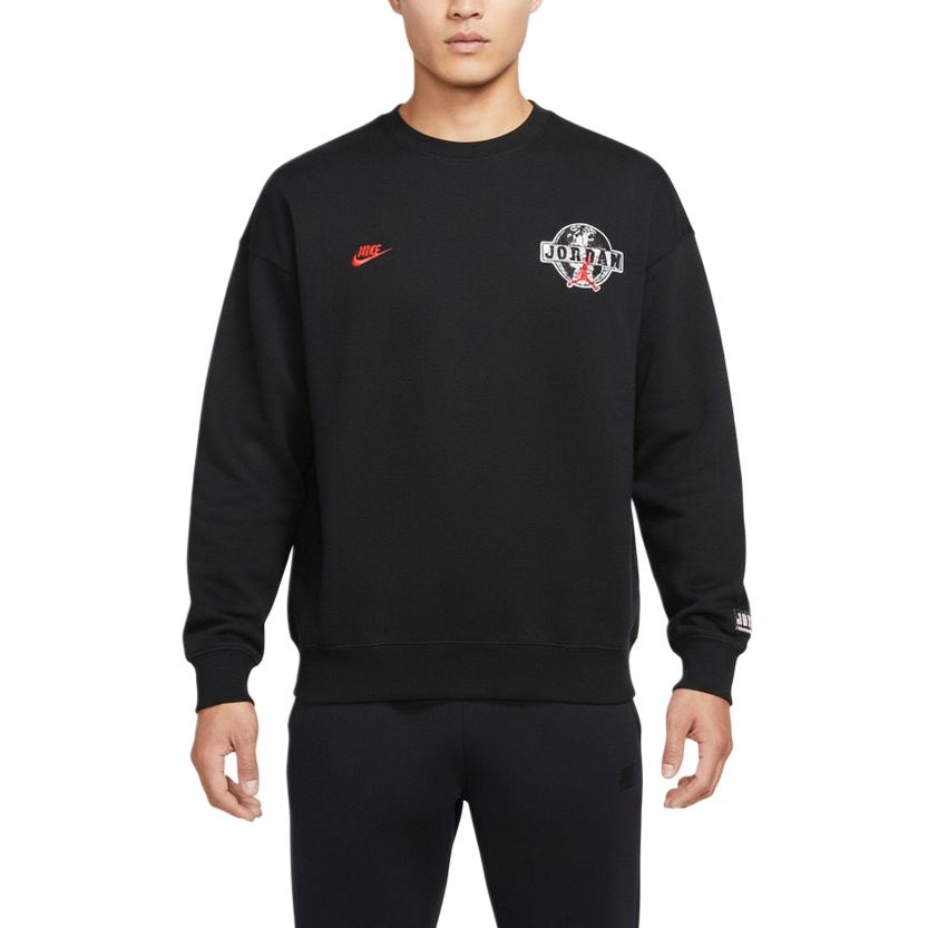 Jordan Мужская толстовка Air Sweatshirts Black 010 с круглым вырезом умеренного кроя
Jordan Мужская толстовка Air Sweatshirts Black 010 с круглым вырезом умеренного кроя