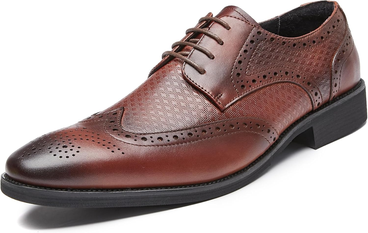 Мужские туфли Оксфорды из натуральной кожи, дерби с крыльями, формальные деловые и повседневные туфли, туфли для смокинга Santimon, темно-коричневый
Мужские туфли Оксфорды из натуральной кожи, дерби с крыльями, формальные деловые и повседневные туфли, туфли для смокинга Santimon, темно-коричневый