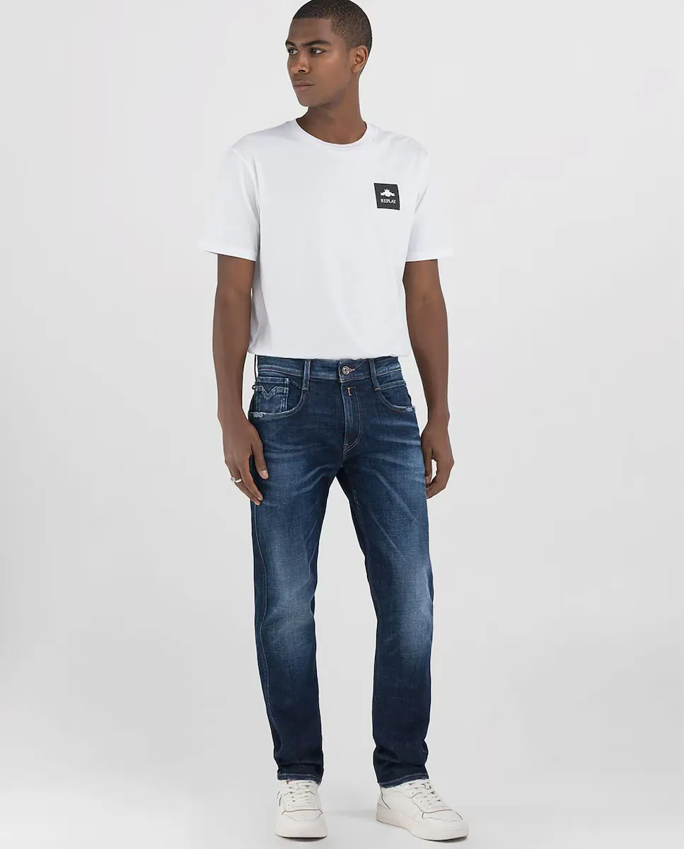 Мужские узкие джинсы с карманами Replay, тёмно-синий
Мужские узкие джинсы с карманами Replay, тёмно-синий
