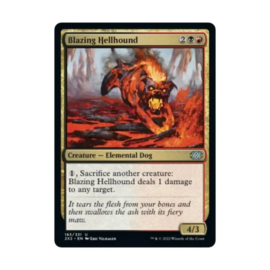 CCG Пылающая адская гончая (U), MTG - Double Masters 2022
CCG Пылающая адская гончая (U), MTG - Double Masters 2022