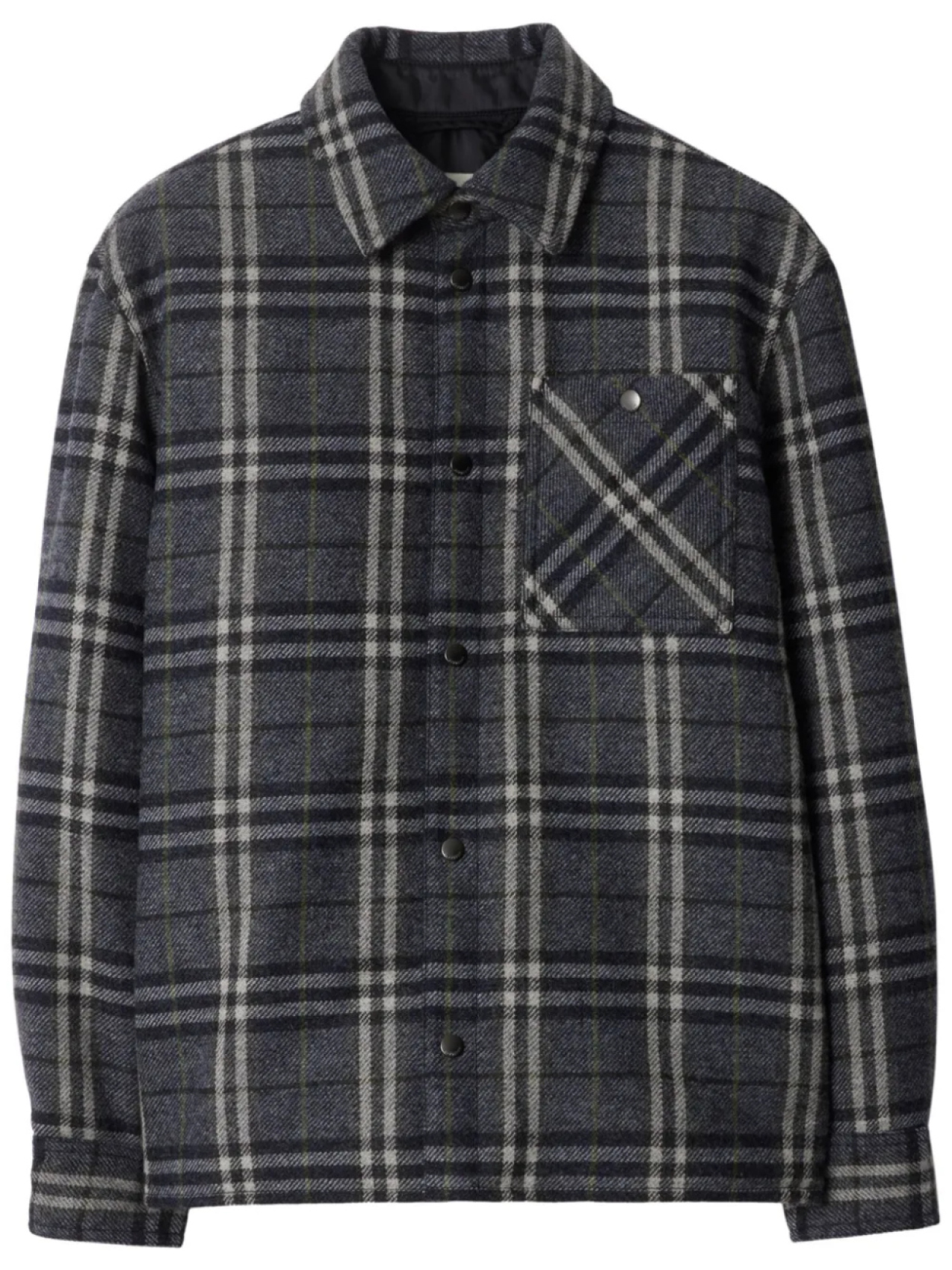 Burberry шерстяная рубашка в клетку, черный
Burberry шерстяная рубашка в клетку, черный