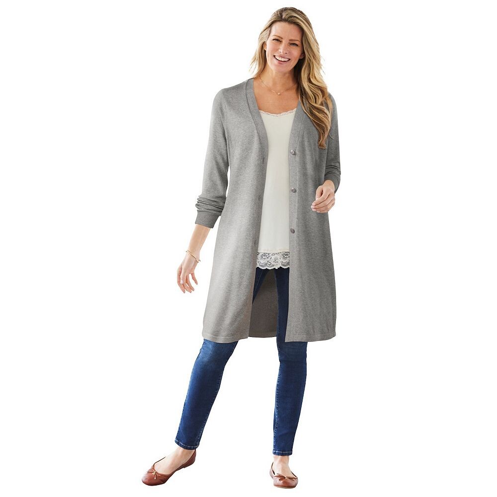 Женщина в женской идеальной хлопковой тряпке больших размеров Woman Within, цвет Medium Heather Grey
Женщина в женской идеальной хлопковой тряпке больших размеров Woman Within, цвет Medium Heather Grey