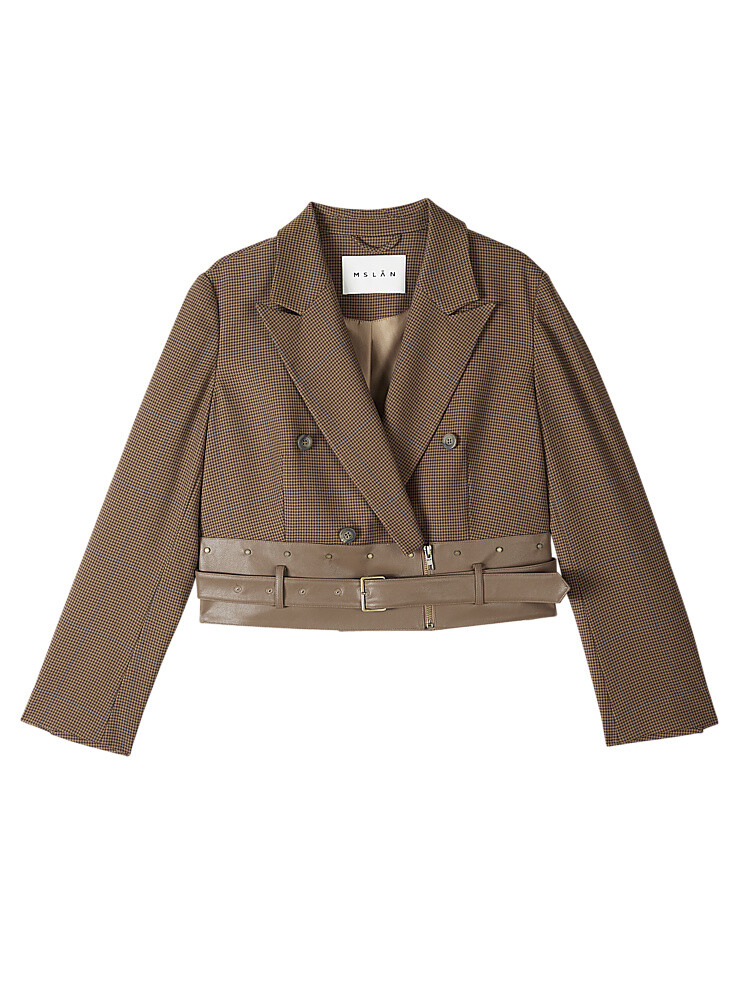 Костюм женский MSlan в клетку, коричневый
Костюм женский MSlan в клетку, коричневый