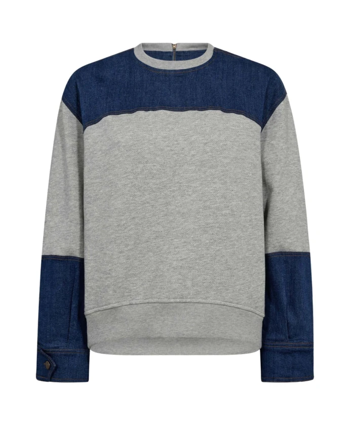 Свитер из джинсовой ткани серого цвета Co'Couture, мультиколор
Свитер из джинсовой ткани серого цвета Co'Couture, мультиколор