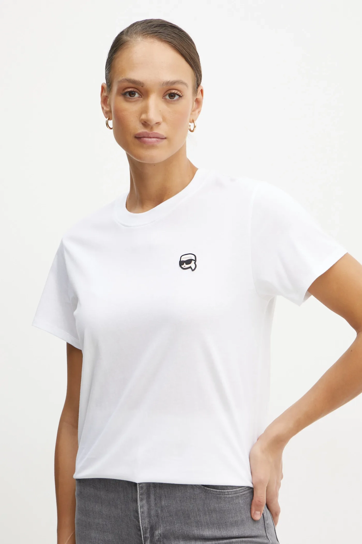 Хлопковая футболка Karl Lagerfeld, белый
Хлопковая футболка Karl Lagerfeld, белый