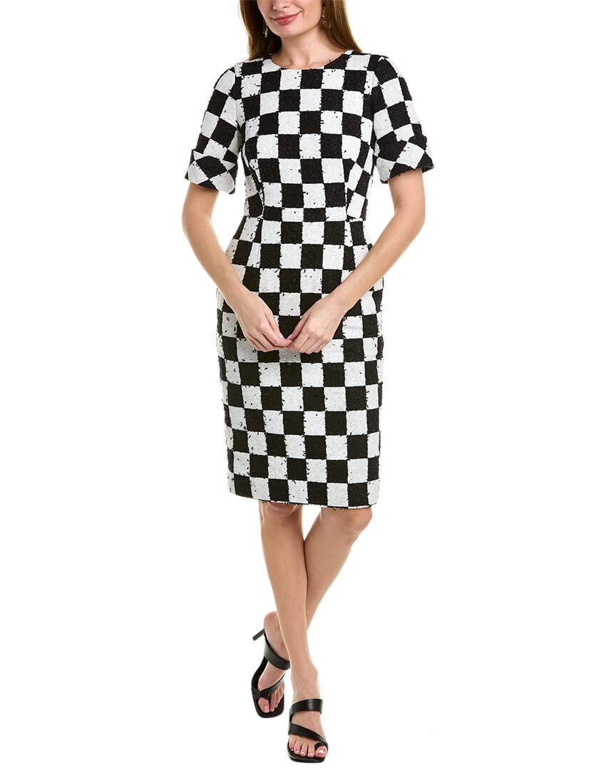 Платье-футляр из твида Oscar de la Renta, черный
Платье-футляр из твида Oscar de la Renta, черный