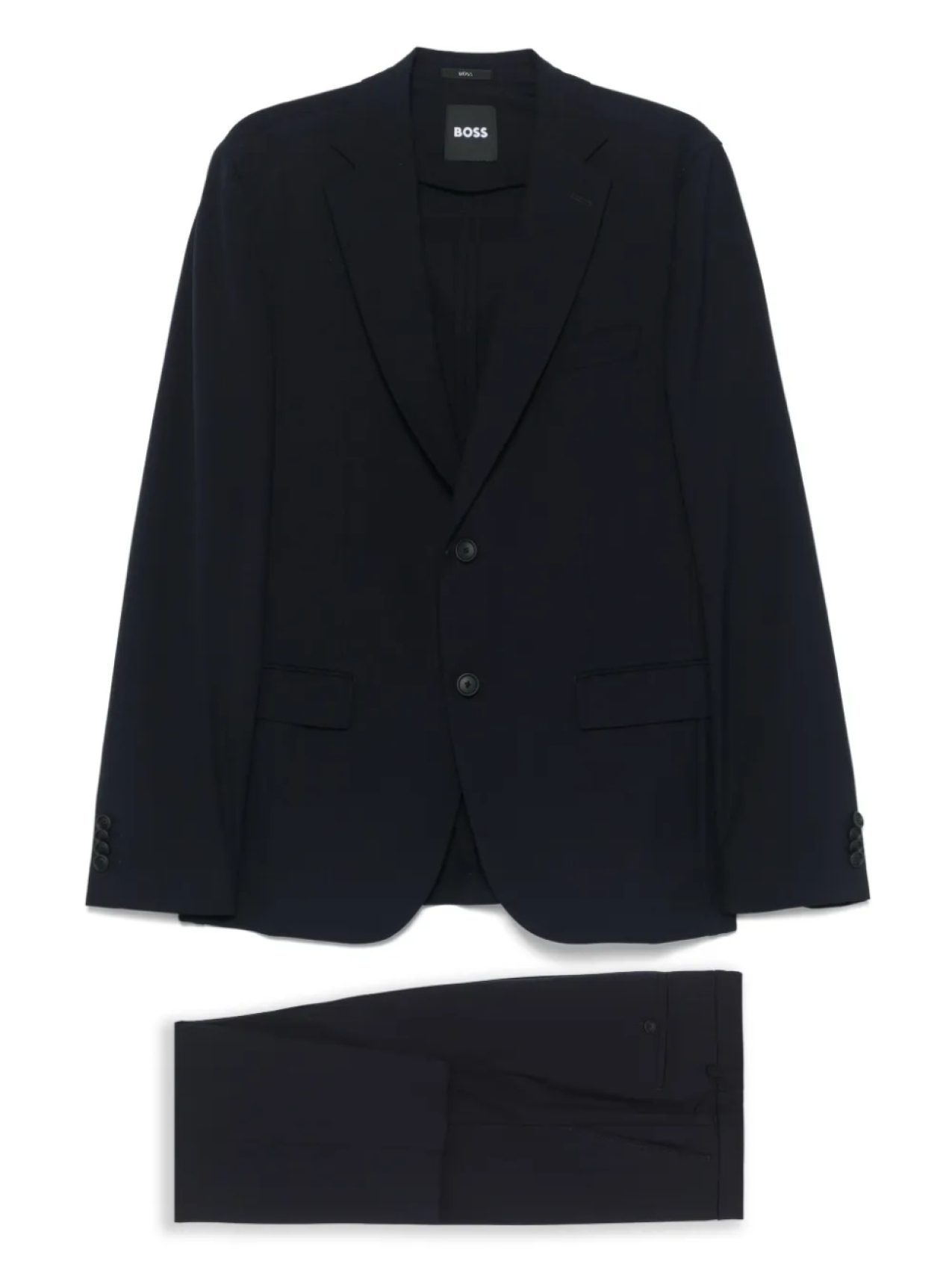 BOSS костюм с однобортным пиджаком, синий
BOSS костюм с однобортным пиджаком, синий