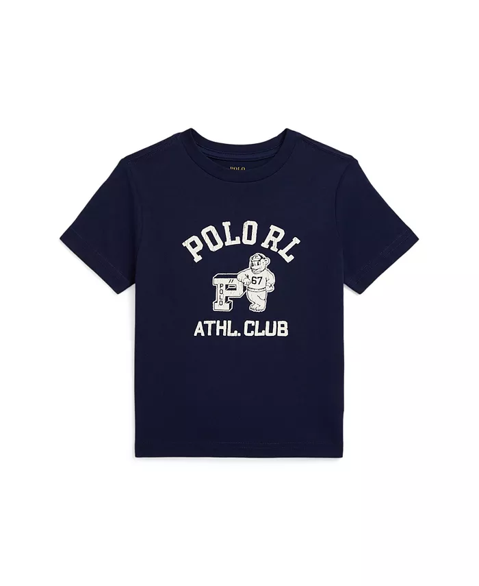 Футболка из хлопкового джерси с логотипом для малышей и мальчиков Polo Ralph Lauren, синий
Футболка из хлопкового джерси с логотипом для малышей и мальчиков Polo Ralph Lauren, синий