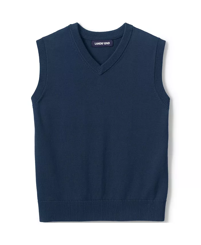 Жилет-свитер из тонкого хлопкового модала для девочек Lands' End, синий
Жилет-свитер из тонкого хлопкового модала для девочек Lands' End, синий