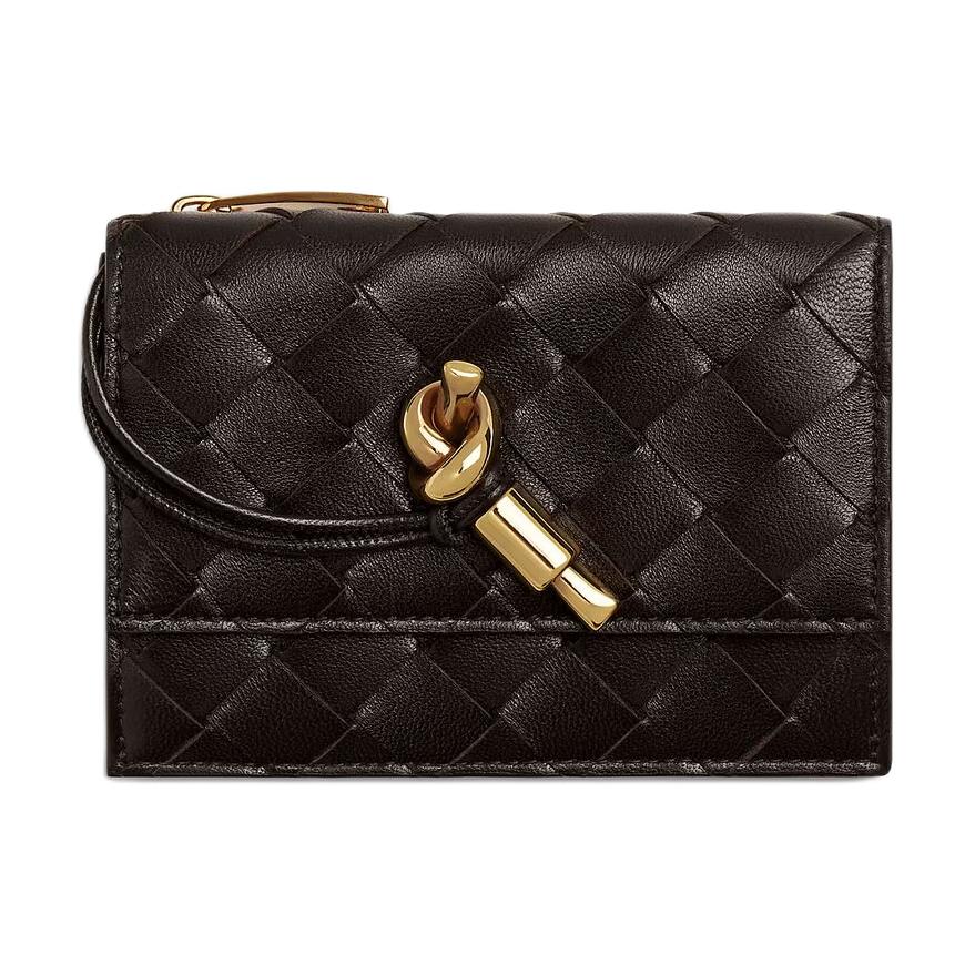 Bottega Veneta Анджамо Застегивающийся картхолдер
Bottega Veneta Анджамо Застегивающийся картхолдер