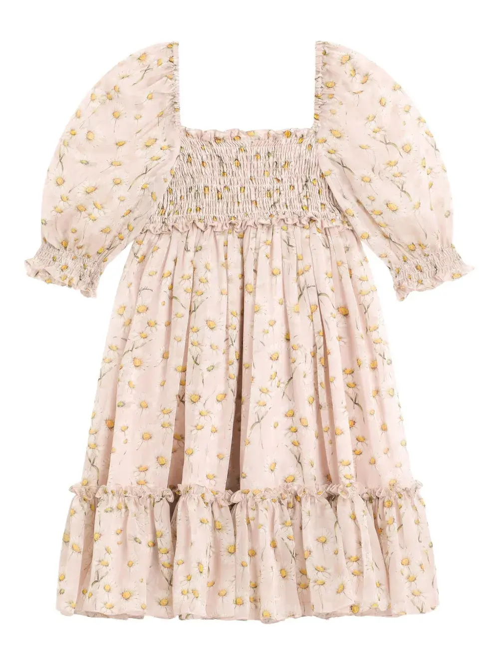 Ярусное платье с объемными рукавами Dolce & Gabbana Kids, нейтральный
Ярусное платье с объемными рукавами Dolce & Gabbana Kids, нейтральный