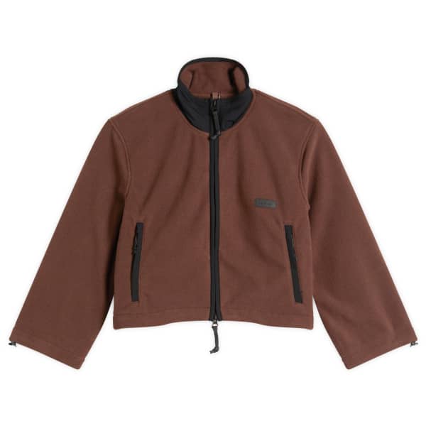 Флисовая домашняя куртка на молнии, укороченная Skims, Cocoa
Флисовая домашняя куртка на молнии, укороченная Skims, Cocoa