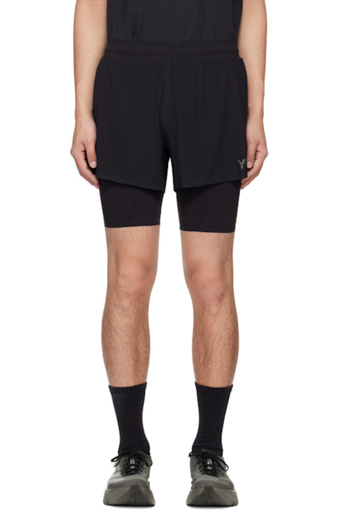 Черные шорты для бега Y-3
Черные шорты для бега Y-3