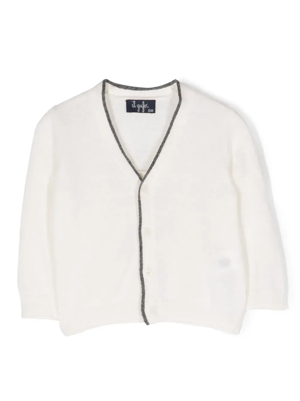 Шерстяной кардиган с V-образным вырезом Il Gufo, нейтральный
Шерстяной кардиган с V-образным вырезом Il Gufo, нейтральный