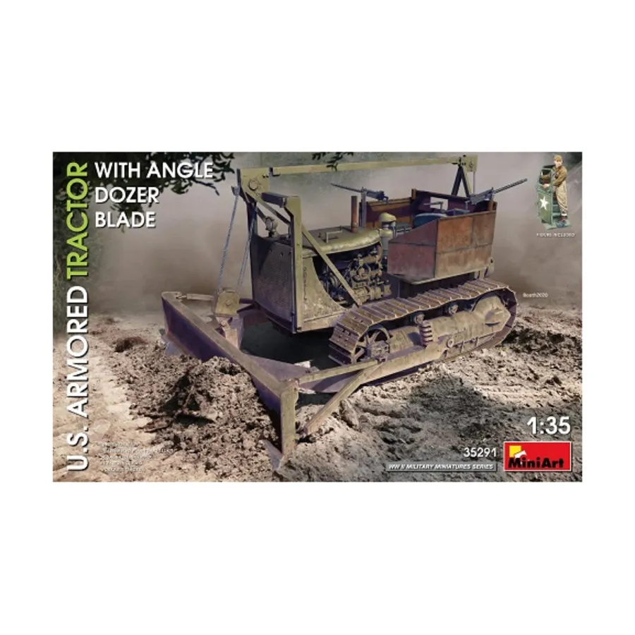 Бронированный трактор США с наклонным бульдозерным отвалом, WWII Military Miniatures Series (1:35) (MiniArt Models)
Бронированный трактор США с наклонным бульдозерным отвалом, WWII Military Miniatures Series (1:35) (MiniArt Models)